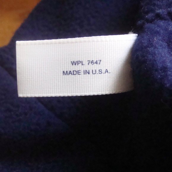 Vintage 90s Cobalt Blue Fleece Winter Hat - Picture 10 of 11